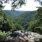 CLELAND ROCK OVERLOOK, McCONNELLS MILL STATE PARK