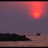 PRESQUE ISLE STATE PARK AT SUNSET