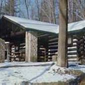 CLEAR CREEK STATE PARK, LOG CABIN