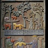 MORAVIAN TILES, INTERIOR OF FONTHILL CASTLE & MORAVIAN TILE WORKS
