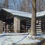 CLEAR CREEK STATE PARK, LOG CABIN