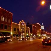 INDIANA-DOWNTOWN AT NIGHT